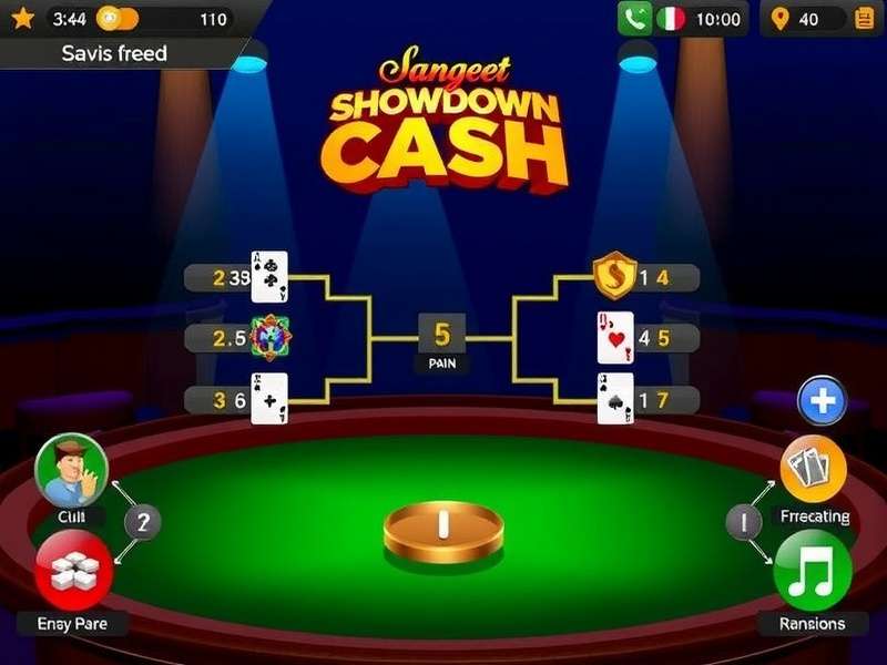 Sangeet Showdown Cash interface showing gameplay controls